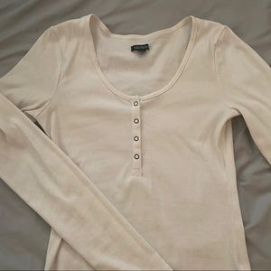 wild fable (target) // basic white long sleeve top